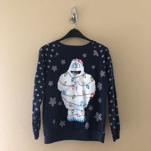 Abominable Bumble Blue Ugly Christmas Sweatshirt